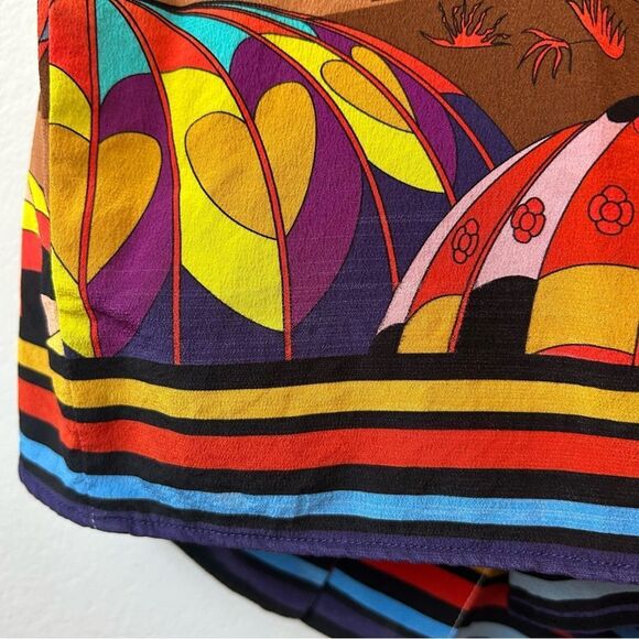 Peech Silk Colourful Hot Air Balloon Short sleeve Shirt - Picture 11 of 14